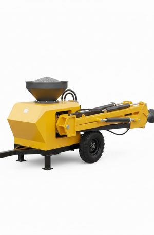 Pompe à béton avec tuyau