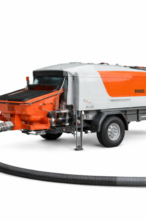 Pompe à béton sur remorque