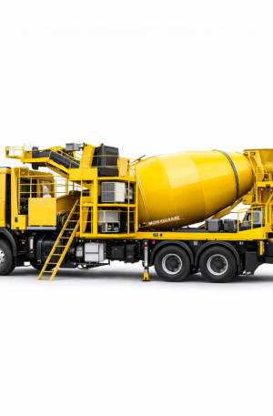 Camion centrale à béton mobile